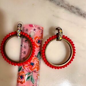 Betsey Johson  huge hoop earrings